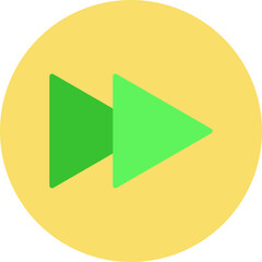 Fast Forward single vector illustration icon