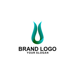green company logo design vector 