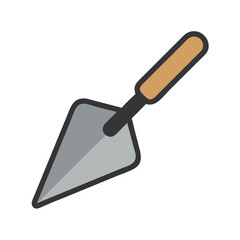 Trowel Tool Icon for Construction and Home Improvement