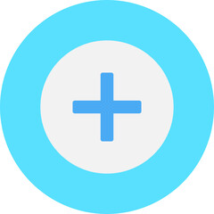Plus single vector illustration icon