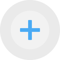 Plus single vector illustration icon
