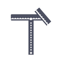 Sliding Bevel Gauge Illustration on Black Background