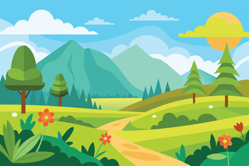beautiful village view