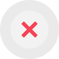 Close single vector illustration icon