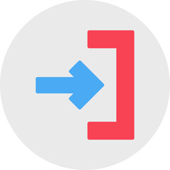 Jump to End single vector illustration icon