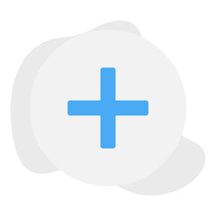 Plus single vector illustration icon