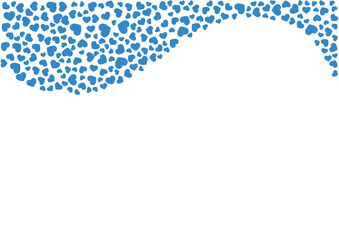 ハート柄の背景 青系の単色 ハート