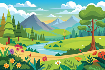 beautiful village view