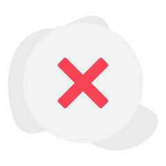 Close single vector illustration icon