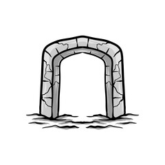 3d rendered illustration of an open window vector