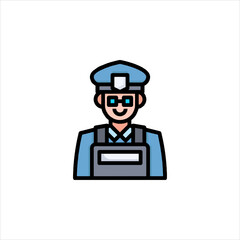 funny cartoon policeman