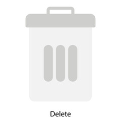 Delete single vector illustration icon