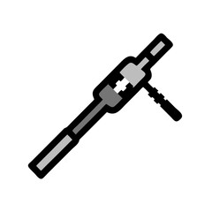 Disconnected Seatbelt Icon on Black Background Illustration