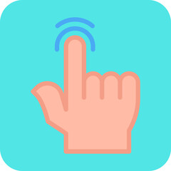 Tap single vector illustration icon