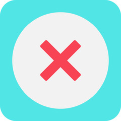 Obraz premium Close single vector illustration icon