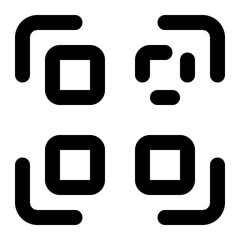 qr code icon for illustration