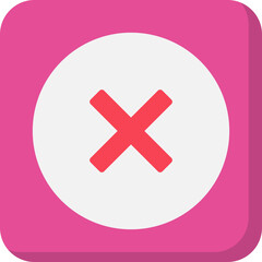 Obraz premium Close single vector illustration icon