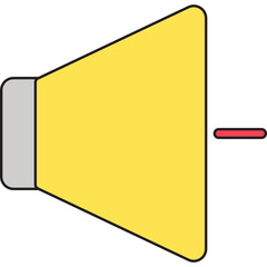 Volume Down single vector illustration icon