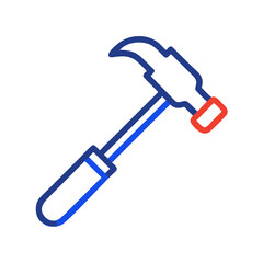 Stylized Hammer Illustration for Construction and DIY Projects