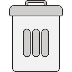 Delete single vector illustration icon