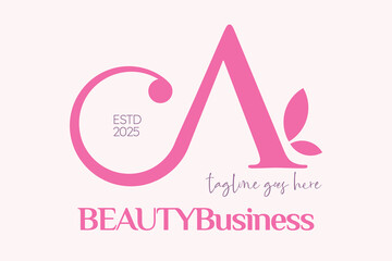 Beauty Alphabet Logo. Letter A Logo
