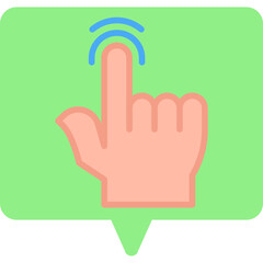 Tap single vector illustration icon