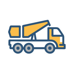  Concrete Pump Truck Icon for Heavy Projects