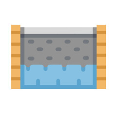  Retaining Wall Icon for Construction Projects