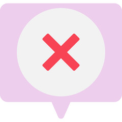 Obraz premium Close single vector illustration icon