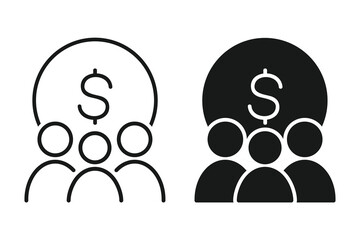 Money community icon. Illustration vector