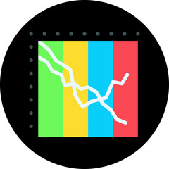 Graph I single vector illustration icon