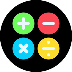 Fototapeta premium Math Symbols II single vector illustration icon