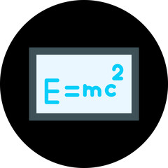 Solving Formula single vector illustration icon