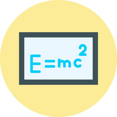 Solving Formula single vector illustration icon