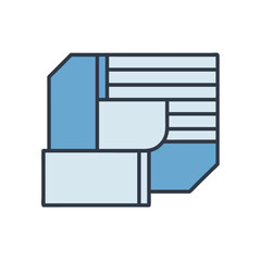  Stylish Ducting System Icon for Construction