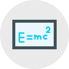 Solving Formula single vector illustration icon