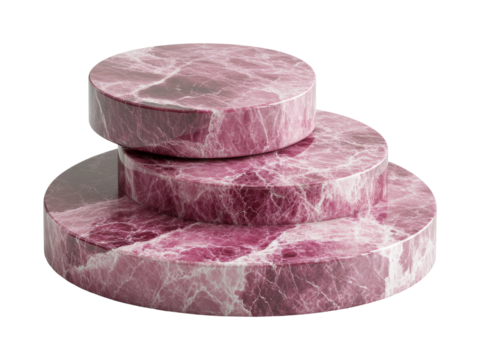 Stylish marble display stand product modern isolated on transparent background