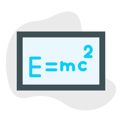 Solving Formula single vector illustration icon