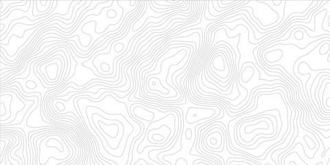 Topographic beautiful white and black contour topo wavy pattern map line design, geography map line, presentation white background. Use for template, wallpaper, web vector illustration.