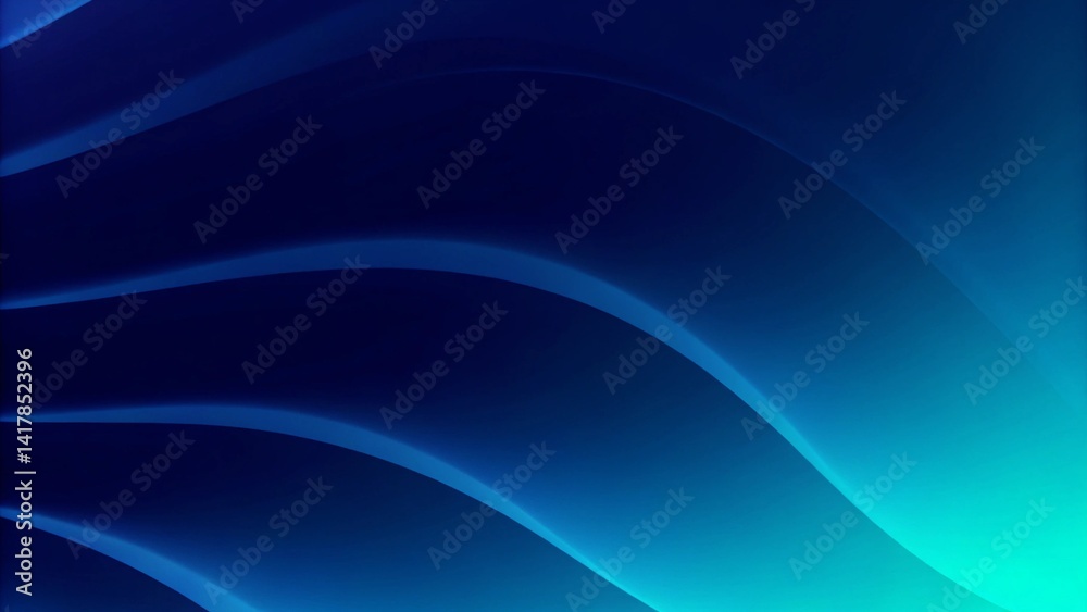Leinwandbilder abstract background glow curve lines on dark blue green background luxury copy space with elegant fu