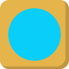 Circle single vector illustration icon