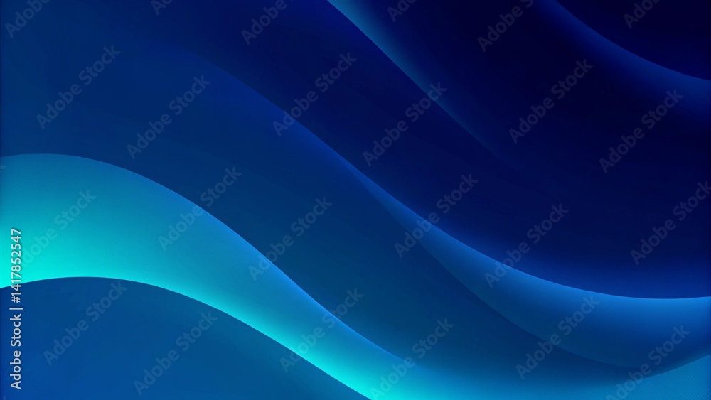 Leinwandbilder abstract background glow curve lines on dark blue green background luxury copy space with elegant fu