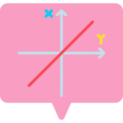 Linear Function single vector illustration icon