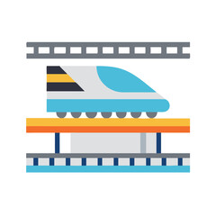  High Speed Rail Construction Icon