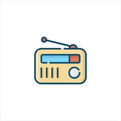 retro radio icon