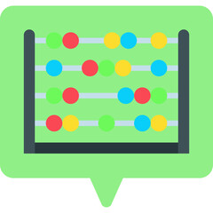 Arithmetic single vector illustration icon