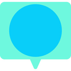 Circle single vector illustration icon