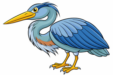 Cute Bird Vector Line Art – Cartoon Clipart Animal Logo Icon on White Background