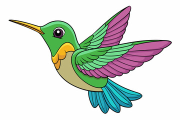 Cute Bird Vector Line Art – Cartoon Clipart Animal Logo Icon on White Background