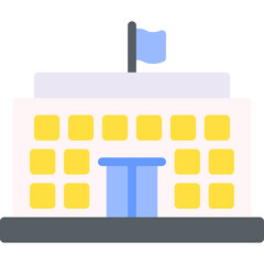 Embassy single vector illustration icon